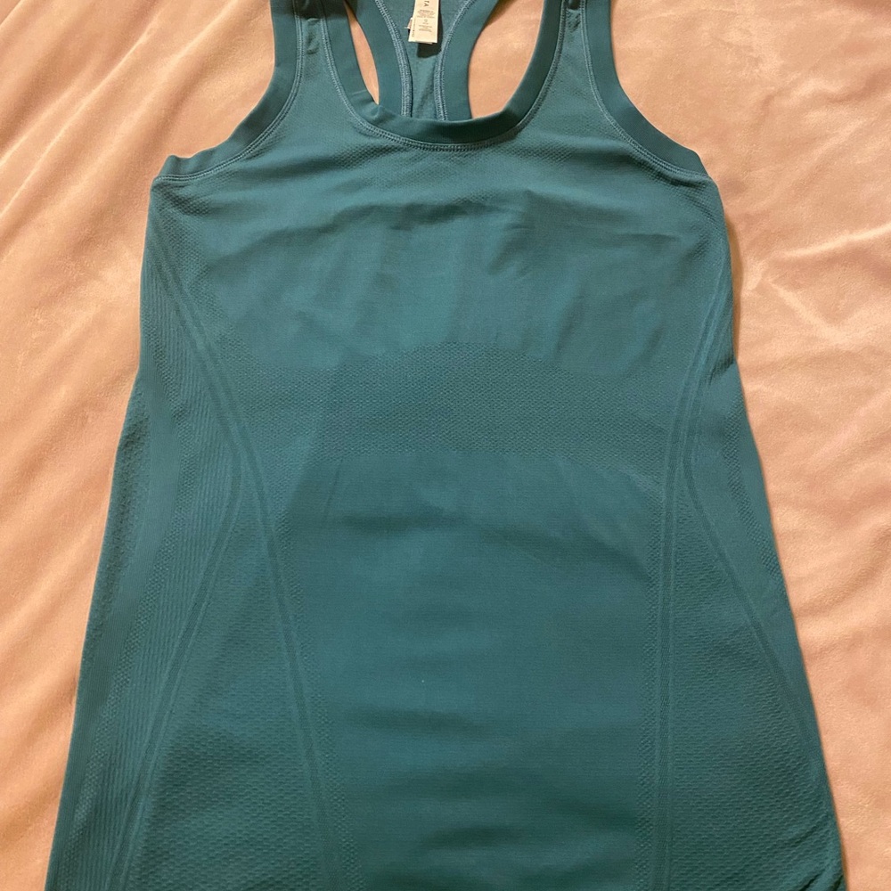 Athleta Teal Racerback Tank Top